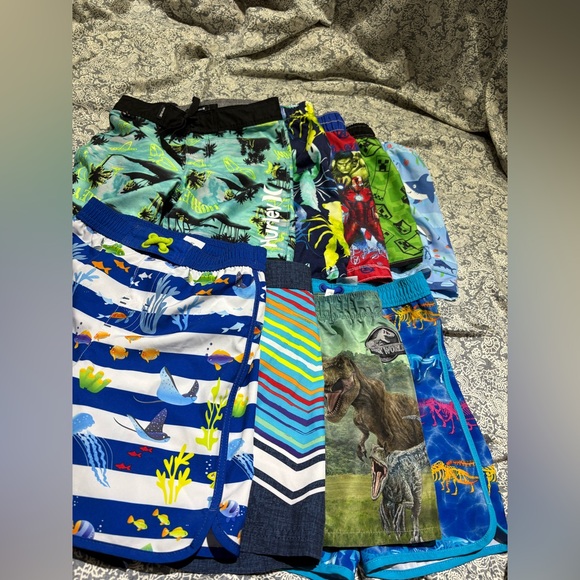 Boys swim swimsuit trunks shorts bundle 4 5 4T 4/5 XS 15pcs - Picture 1 of 8